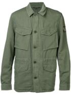 Belstaff - Cargo Pocket Shirt Jacket - Men - Cotton/linen/flax/acetate - 54, Green, Cotton/linen/flax/acetate