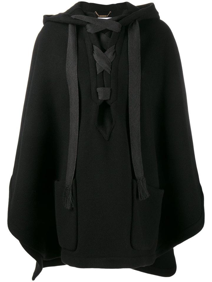 Chloé Hooded Cape - Black