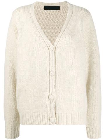 The Elder Statesman Relaxed-fit Cashmere Cardigan - White