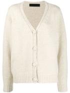 The Elder Statesman Relaxed-fit Cashmere Cardigan - White