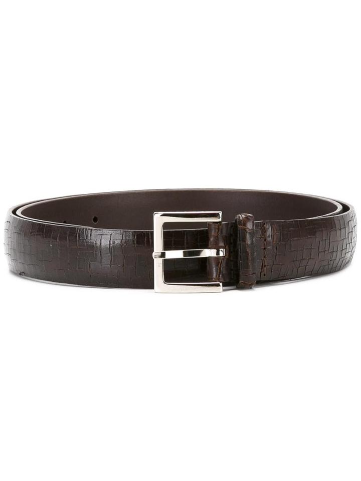 Orciani Classic Belt, Men's, Size: 110, Brown, Leather