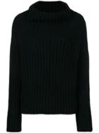 Kristensen Du Nord Chunky Rib Funnel-neck Sweater - Black