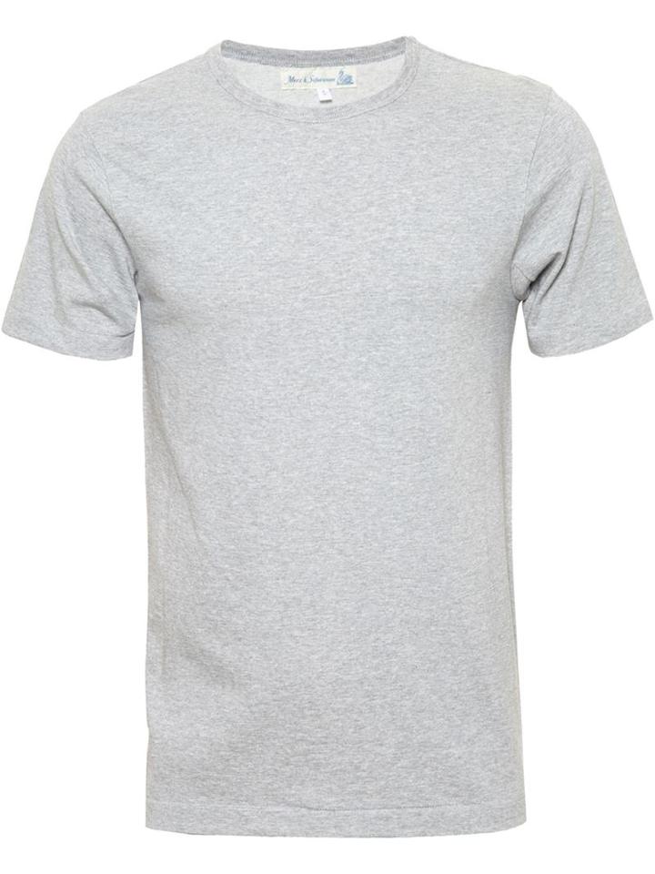Merz B. Schwanen Round Neck T-shirt, Men's, Size: Small, Grey, Cotton