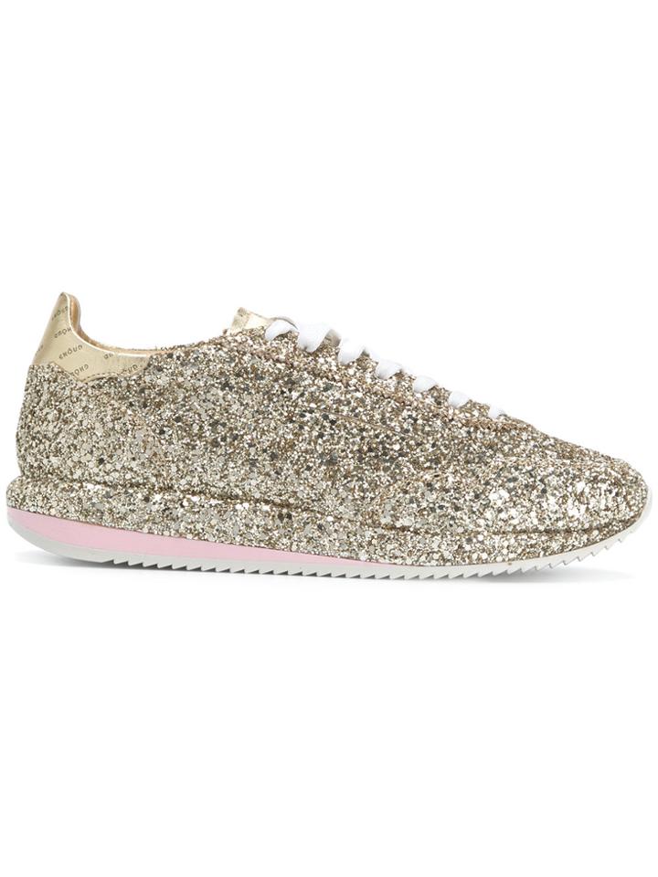 Ghoud Glitter Embellished Sneakers - Metallic