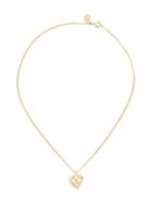 Christian Dior Pre-owned Heart Logo Pendant Necklace - Gold