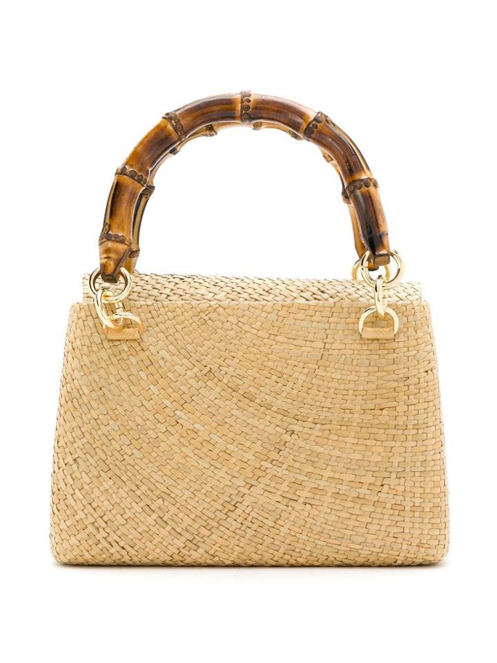 Serpui Raffia Tote Bag - Neutrals