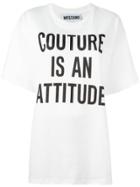 Moschino Printed Loose Fit T-shirt - White