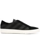 Off-white Striped Sneakers - Black
