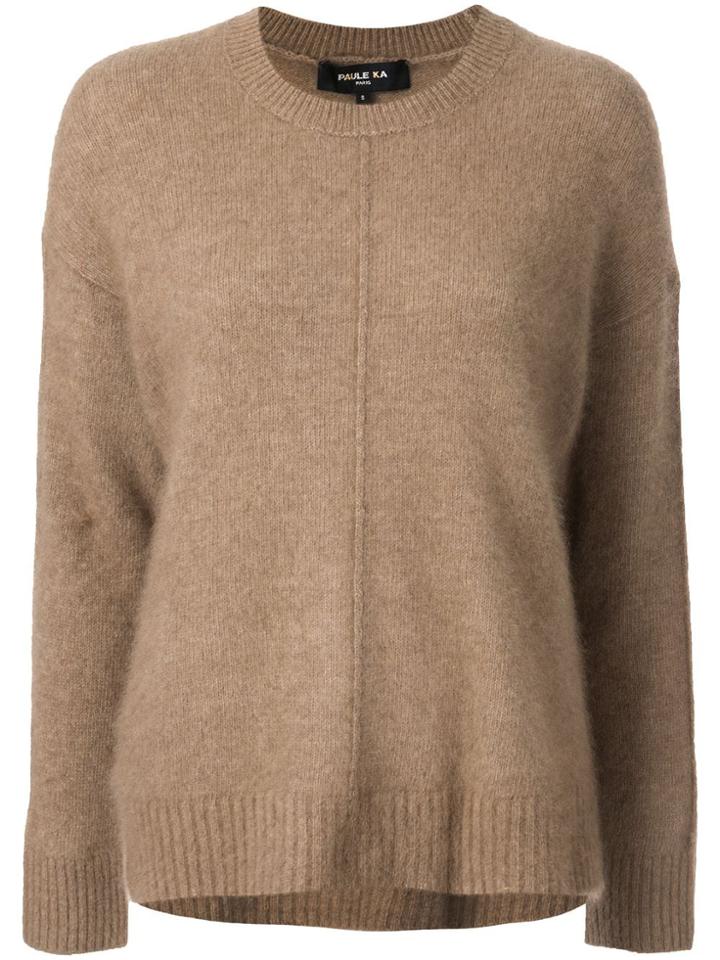 Paule Ka Front Seam Jumper - Brown