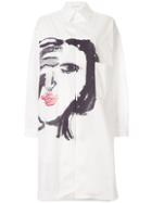 Yohji Yamamoto Face Painting Long Shirt - White