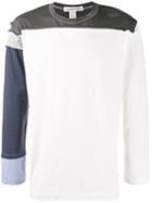 Comme Des Garçons Shirt - Panel Long Sleeve T-shirt - Men - Cotton - Xs, White, Cotton
