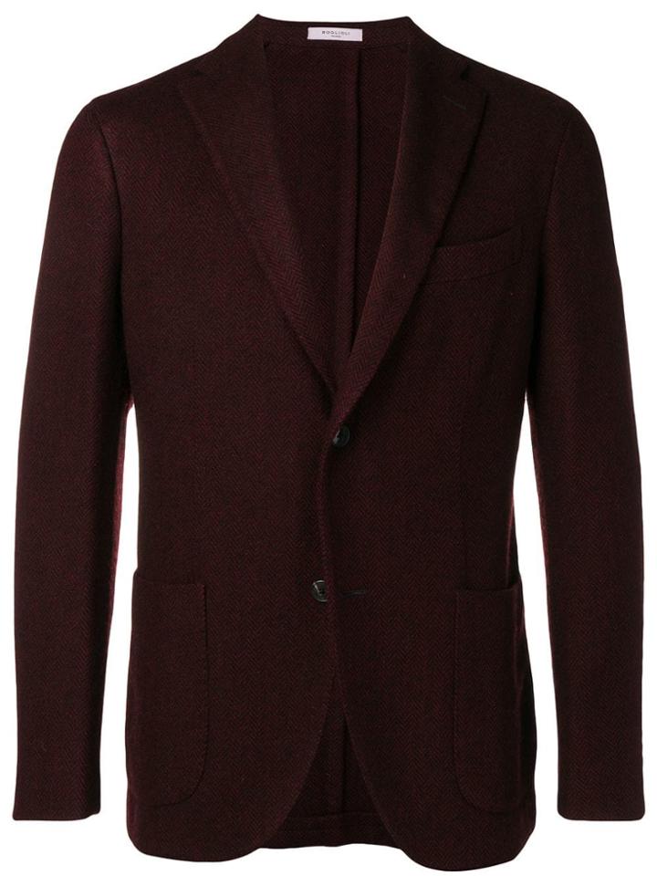 Boglioli Single Breasted Blazer - Red