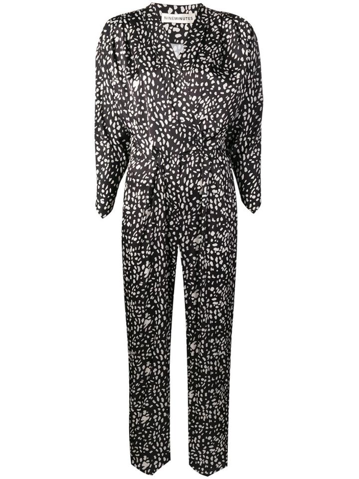Nineminutes Animalier Jumspuit - Black