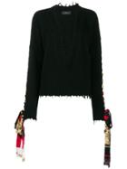 Alanui Bandana Lace-up Jumper - Black