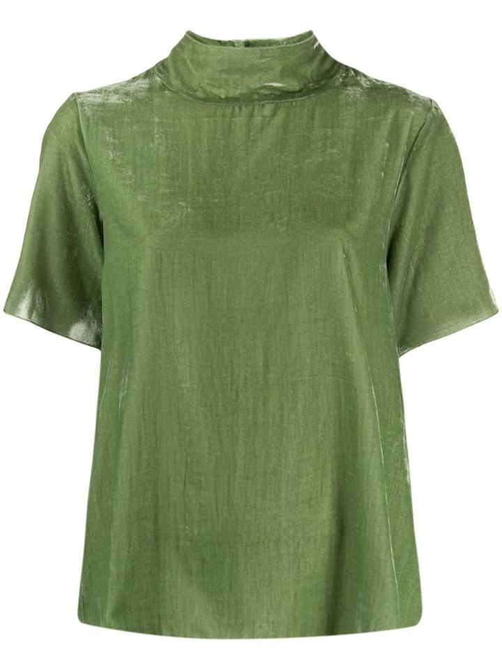 Forte Forte Textured Short-sleeve Top - Green