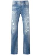 Diesel Straight Leg Jeans, Men's, Size: 36/30, Blue, Cotton