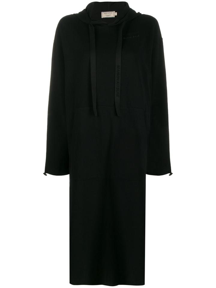 Maison Kitsuné Hooded Sweater Dress - Black
