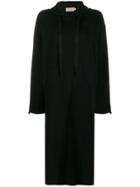Maison Kitsuné Hooded Sweater Dress - Black