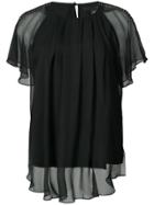 Thomas Wylde Artemisia Sheer Blouse - Black
