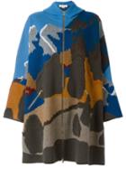 Stella Mccartney Hooded Cape Design Coat, Women's, Size: 38, Brown, Virgin Wool