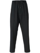 Juun.j Drawstring Trousers, Men's, Size: 46, Black, Polyester/polyethylene/wool