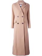 Emilio Pucci Side Cut Long Coat, Women's, Size: 40, Nude/neutrals, Acetate/viscose/cashmere/virgin Wool