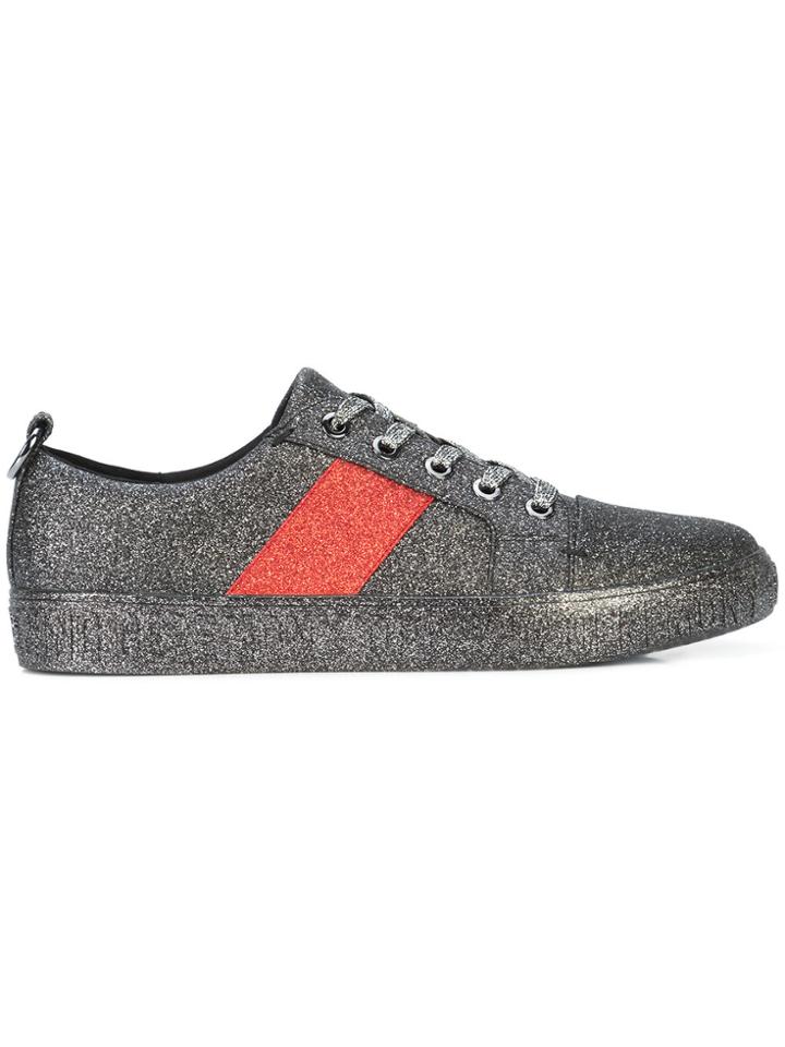 Opening Ceremony Glitter Flat Sneakers - Black