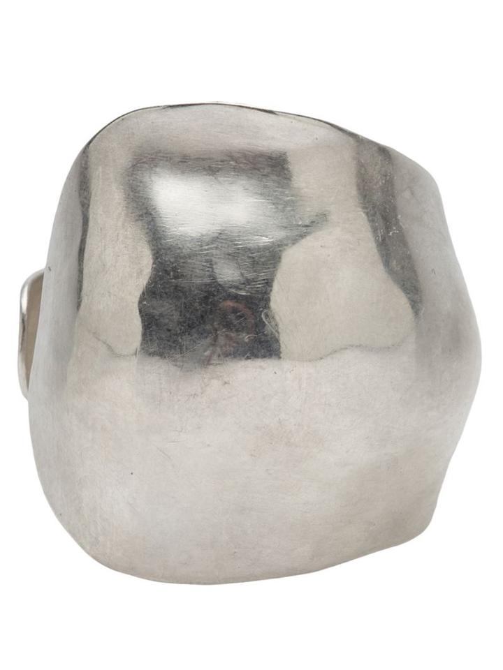 1-100 Silver Cuff, Men's, Size: L, Metallic, Silver