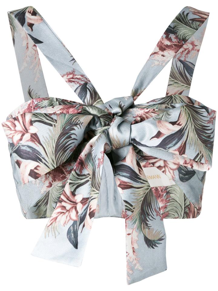 Zimmermann Winsome Bow Bralette - Blue