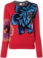 Paul Smith Ocean Intarsia Sweater - Red