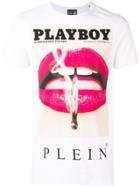 Philipp Plein X Playboy Printed T-shirt - White