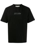 Golden Goose Logo Print T-shirt - Black