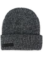 Stampd Ribbed Beanie Hat, Men's, Grey, Acrylic