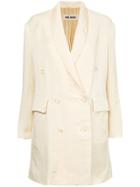 Uma Wang Tailored Fitted Coat - Neutrals