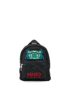 Kenzo Mini Logo Embroidered Backpack - Black