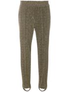Golden Goose Glitter-effect Fitted Trousers - Metallic