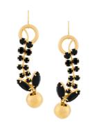 Marni Embellished Earrings - Black
