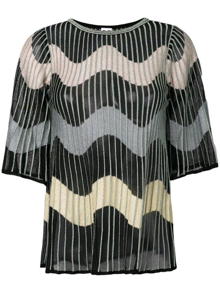 Missoni Zig-zag Knit Top - Multicolour