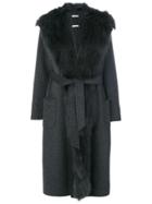 P.a.r.o.s.h. Open Front Long Coat - Grey