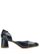 Sarah Chofakian Lagoon Leather Pumps - Black