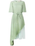 Christopher Kane Pleated Layered Dress - Green