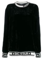 Dolce & Gabbana Dg Star Trim Sweatshirt - Black
