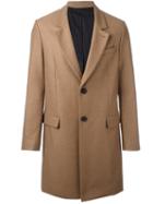 Ami Alexandre Mattiussi Single Breasted Coat, Men's, Size: 50, Nude/neutrals, Cotton/polyamide/acetate/wool