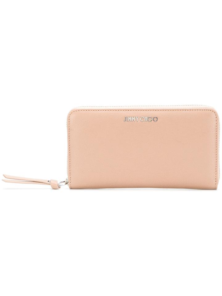 Jimmy Choo Logo Plaque Wallet - Pink & Purple