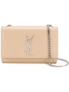 Saint Laurent Kate Chain Wallet - Nude & Neutrals