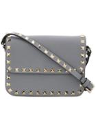 Valentino Rockstud Crossbody Bag, Women's, Grey, Calf Leather/metal