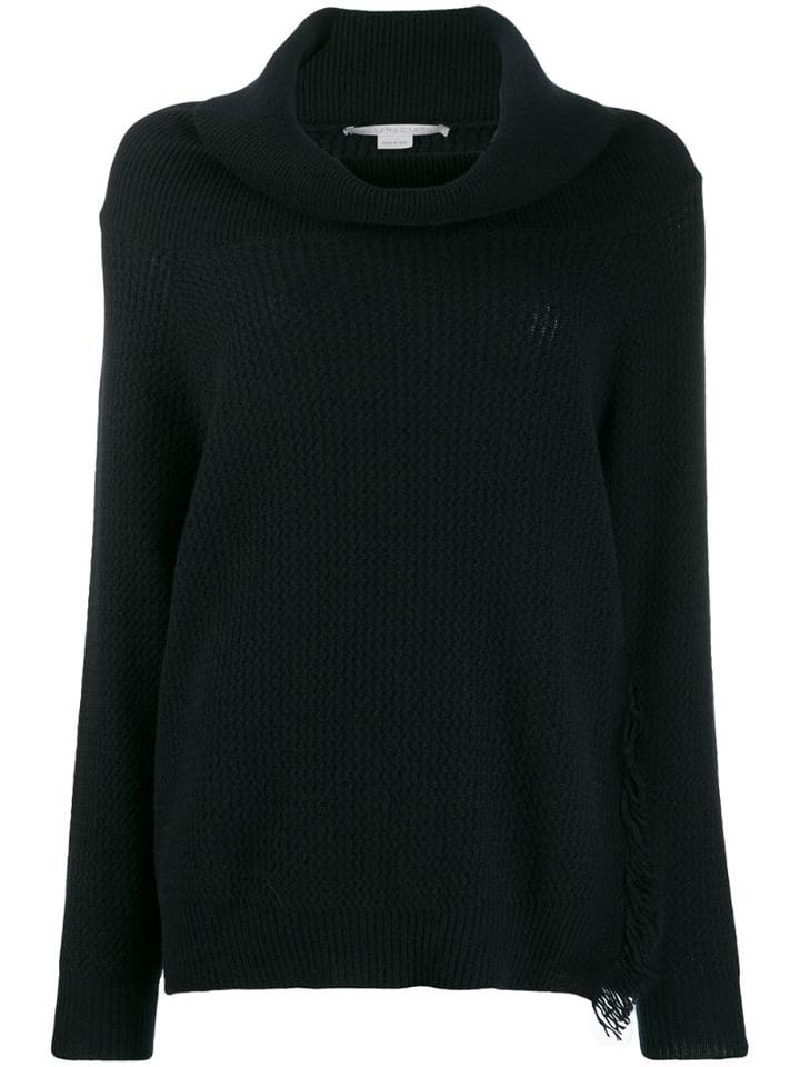 Stella Mccartney Side Fringed Jumper - Black