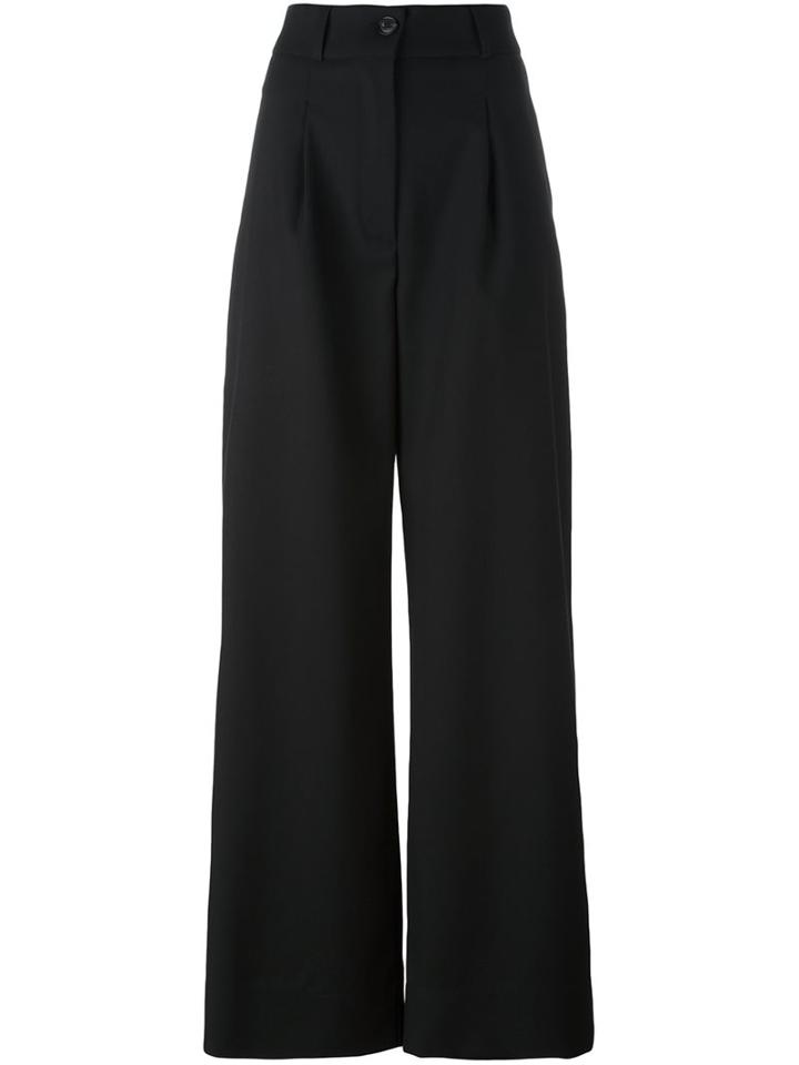 Société Anonyme Wide Leg Trousers, Women's, Size: 44, Black, Wool