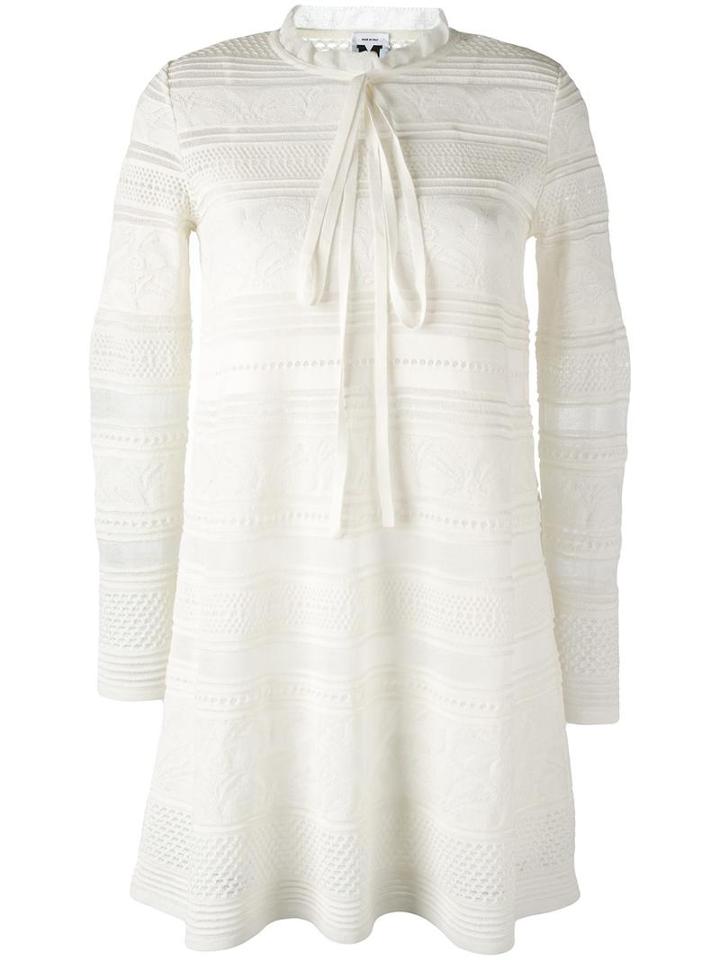 M Missoni Knitted Dress, Women's, Size: 42, White, Acrylic/polyamide/polyester/polyester