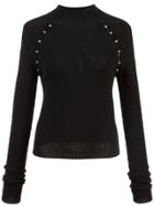 Alice+olivia Slit Detail Sweater - Black